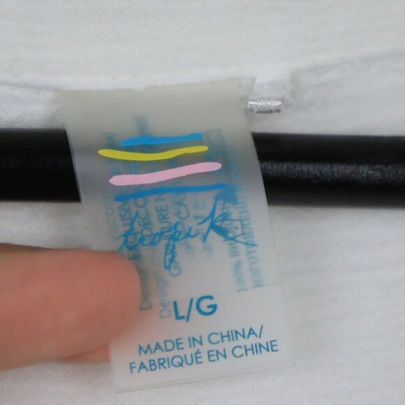 Tropik Roll-up Sleeve White Collared Shirt Size Large - Picture 7 of 9